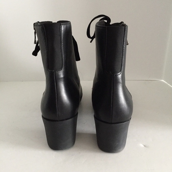 Munro Women Brittie Ankle Boots Leather Booties Round Toe Velvet Laces 11.5M EUC - Picture 6 of 16